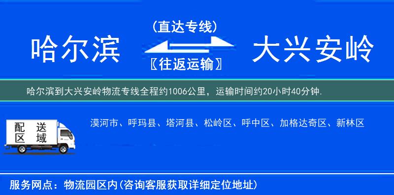 哈爾濱到物流專線